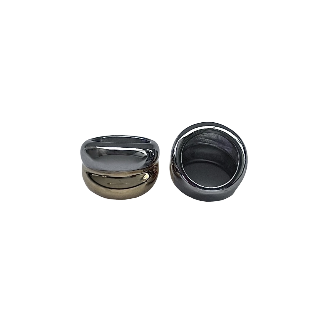 TWO TONED BUBBLE RING