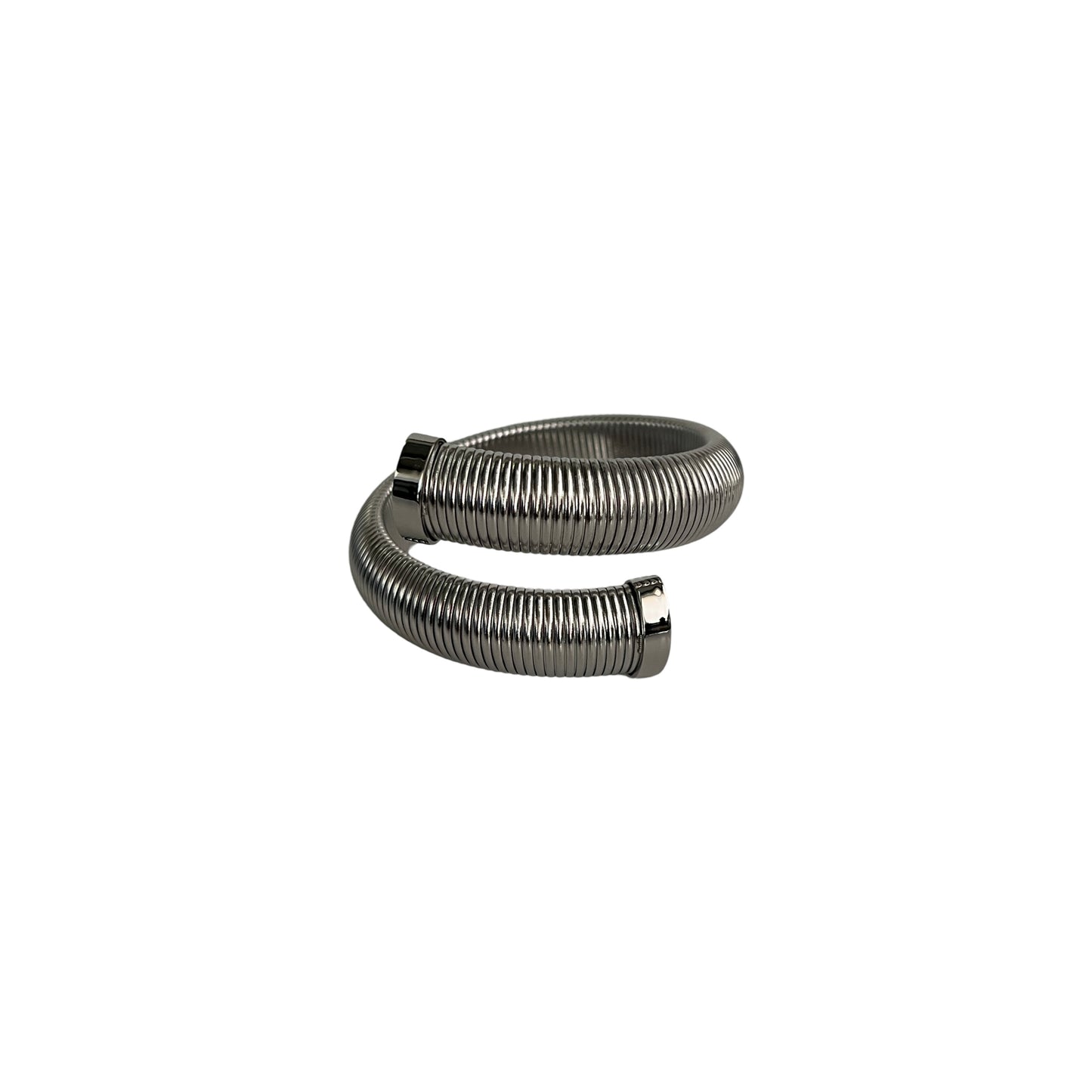 CHROME COIL WRAP BRACELET
