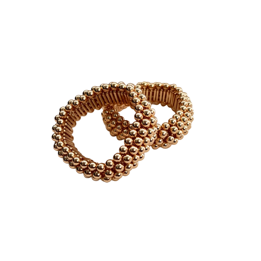 GOLD CLUSTER BALL BRACELET