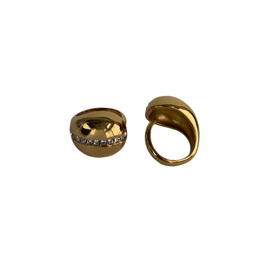 GOLD CRYSTAL RING