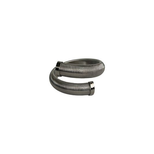 CHROME COIL WRAP BRACELET