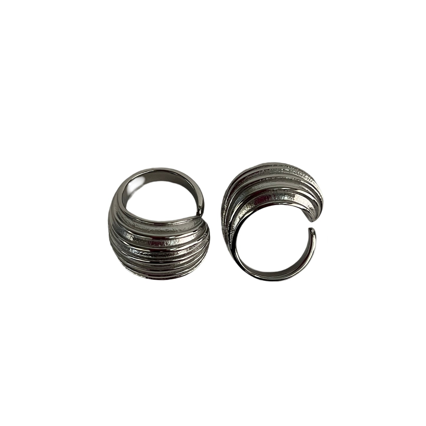 CHROME STRIPED RING