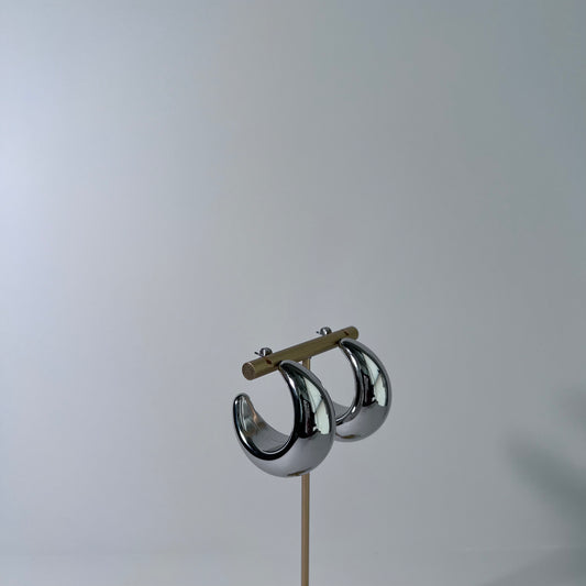 CLASSIC CHUNKY CHROME HOOPS